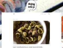 Tablet Screenshot of diningwithdeliajo.com
